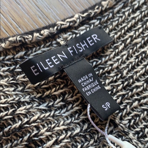 EILEEN FISHER Hi-Lo V-Neck Knitted Box Top Sweater - Picture 7 of 10